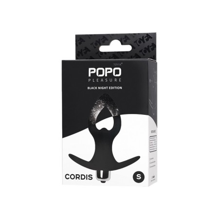 Anal vibrovalter extensor Popo pleasure by toyfa cordis s, silicone, d = 4 cm, 10 cm, color is black-8