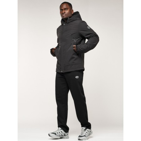 Male jacket, size 52, black color-9