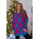 Female jumper, size 42-48, blue color, red