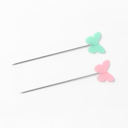 Pins for quilting "Butterflies", 53 mm, 100 pcs, color colorful color-4