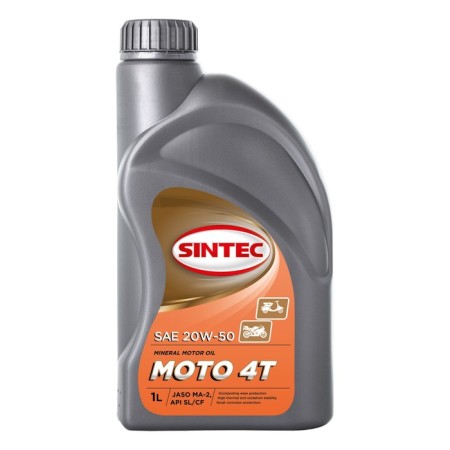 Motor Sintec Moto 4T 20/50 JASO MA2, Mineral, 1 L