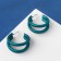 Bottega-rings are triple, d = 3.5, emerald color