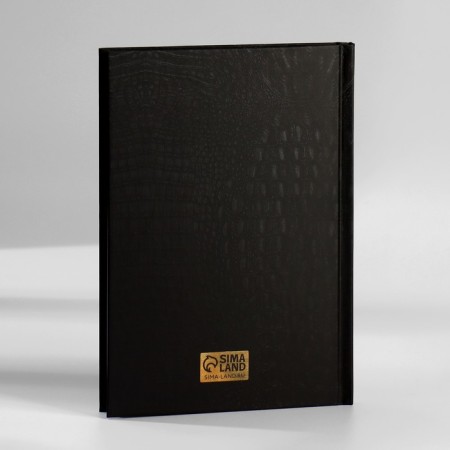 Diary in a gift box. Solid cover A5, 80l "black"-6