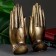 Figure "Two palms with Buddha" bronze, 11x21x8cm