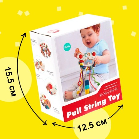 A toy developing "crab" for kids, a pulling with a sorter-4