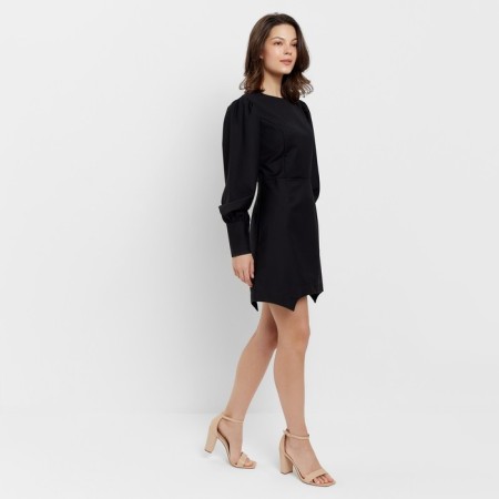 Women's dress Minaku: Casual Collection Black Color, Rr. 48-2