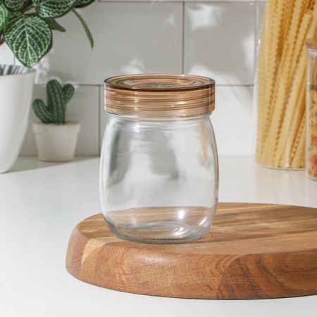 Bank for bulk products, glass, 914 ml, d = 10 cm, h = 14 cm