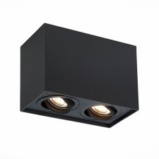 Ceiling lamp ST LUCE. ST109.407.02. 2x50 W, GU10, 18,1x10x12.3 cm, black color