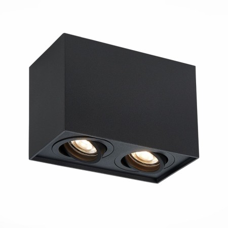 Ceiling lamp ST LUCE. ST109.407.02. 2x50 W, GU10, 18,1x10x12.3 cm, black color