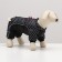 Kombinson for dogs "peas", size 16 (DS 28 cm, OG 34 cm, Osh 44 cm), black