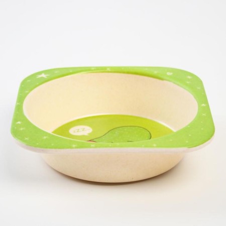 A set of bamboo dishes "Lazvets", 5 objects: plate, bowl, glass, fork, spoon-4