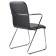 Brabix Visit CF-101, chrome, eco-leather, black (S-0401)