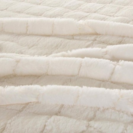 Madeline bedspread, size 160x220 cm, white color-3