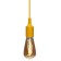 Cartridge E27 Silicone with a cord 1 m yellow rexant