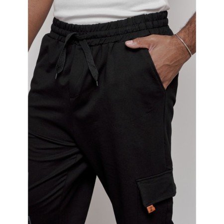 Joggers male, size 56, black color-12