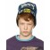 Hat for boys, size 52-53, blue color