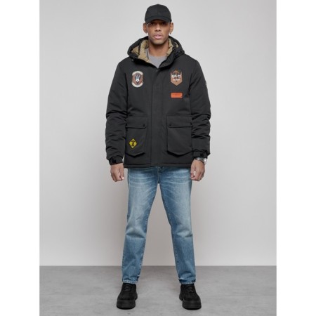 Male Winter jacket, size 56, black color-4