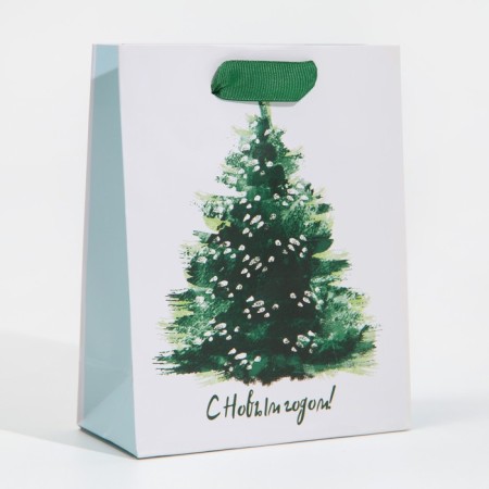 Laminated vertical "Frosty freshness", 12 x 15 x 5.5 cm, New Year-1