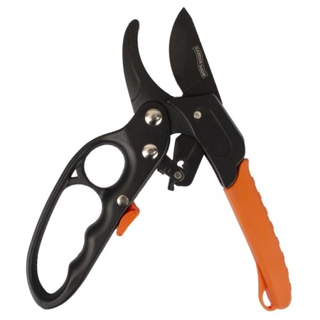 Contact secaterator, 11 "(28 cm), with a ratchet mechanism, plastic handles, a teleflone ​​blade-6