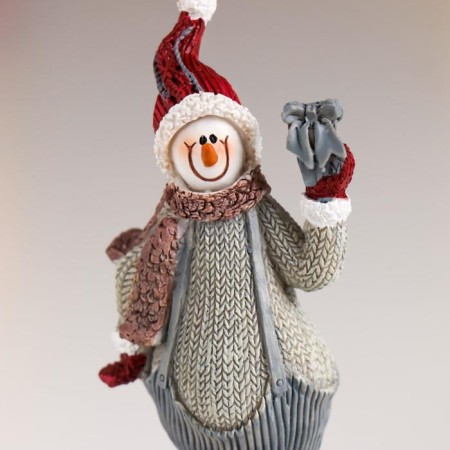 Polystone souvenir "Snowman in a knitted outfit and cap" MIX 9.3x4.3x2.5 cm-5