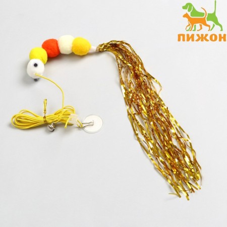 Cat tensile on mounting with a bell "caterpillar", mix of flowers