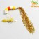 Cat tensile on mounting with a bell "caterpillar", mix of flowers