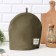 Hall on the kettle "Ethel" Kitchen, col. Green, 28x28 cm, 100% HL, sarzha 220 g/m2