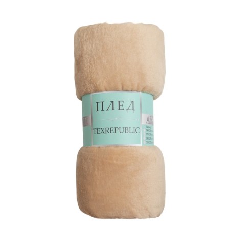 Texrepublic blanket, size 200x220 cm, beige color-5