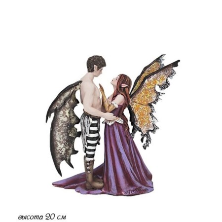 Lenardi figurine "couple fairies", height 20 cm
