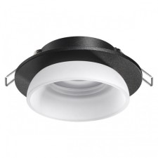 Lamp built -in Novotech. Lirio, 9W, GU10, 40x98x98 mm, black color