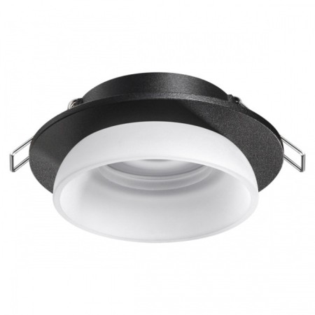 Lamp built -in Novotech. Lirio, 9W, GU10, 40x98x98 mm, black color
