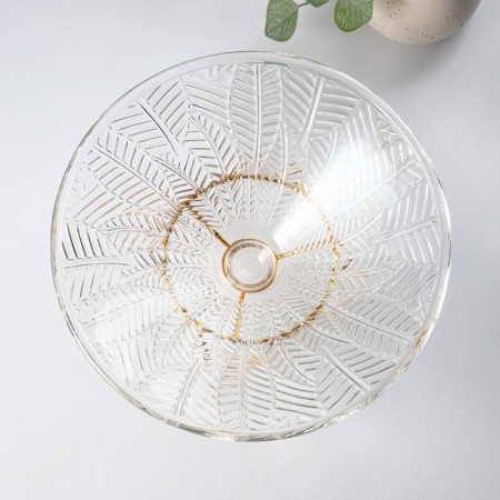 VAZ Glass for fruits "pattern", d = 25 cm, transparent color-2