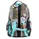 Youth backpack 43 x 29 x 18 cm, ergonomic back, Across 155, gray/turquoise 155-3