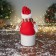 Soft toy "A snowman with buttons, long legs" 44x20 cm, red-green