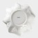 Porcelain salad Magistro "Blanche. Flower ", d = 30.6 cm, white color