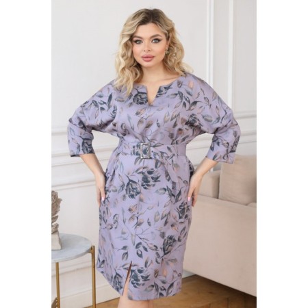 Women's dress, size 62, gray color-3