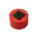 Garden lamp on the sunny battery "Red Trapezius", 4.5 × 30 × 4.5 cm, 1 LED, glow white