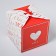 Gift folding box, packaging, “love”, 12 x 12 x 12 cm