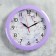 Watching clock, series: flowers, "flowering tree", smooth move, d-29 cm, lilac rim