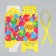 Gift folding box, packaging, "Happy Birthday", 12 x 18 x 12 cm