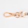 A chain for a bag, plastic, with carbines, 24 × 18 mm, 30 cm, black/white/gold color