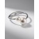 Bracelet Cuff "Pearl", metal, color silver