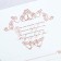 Wedding invitation “To our wedding” (white color), 18.4 x 13 cm