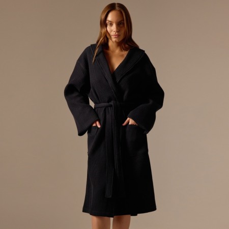 WALE Women's bathrobe SL Home: Basic "Dark Mare", size l, 100% cotton, 300 g/m2-3