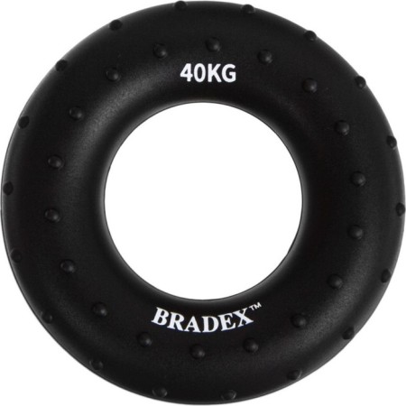 BRADEX Rush Espander, 40 kg, round massage, black