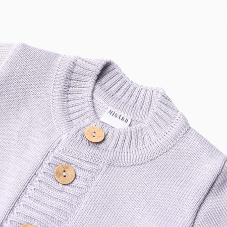 Combine Knitted Minaku, height 74-80, gray-blue color-10