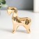 Souvenir Ceramics "A Horse with a Lowed Head" Gold 2.5x6.5x7 cm