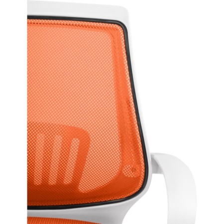 Children's armchair Ergoplus metal/fabric, chrome/orange 61x55x84 cm-6