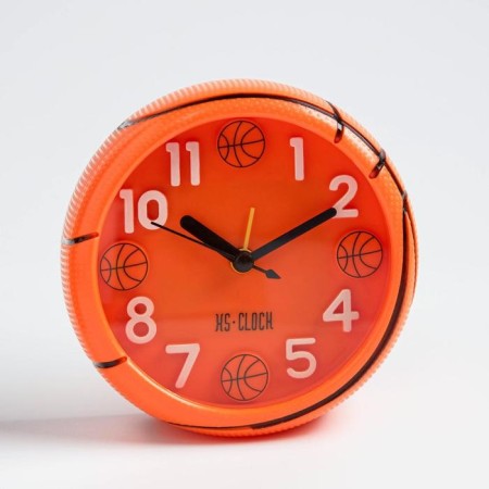 Clock - HELL WITHER "BASTBOL BALL", discrete move, 11 cm, 11.5 x 11.5 cm, aa-1