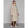 Coat insulated winter female, size 42, beige color